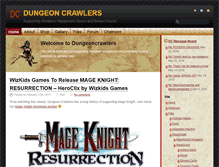 Tablet Screenshot of dungeoncrawlers.com